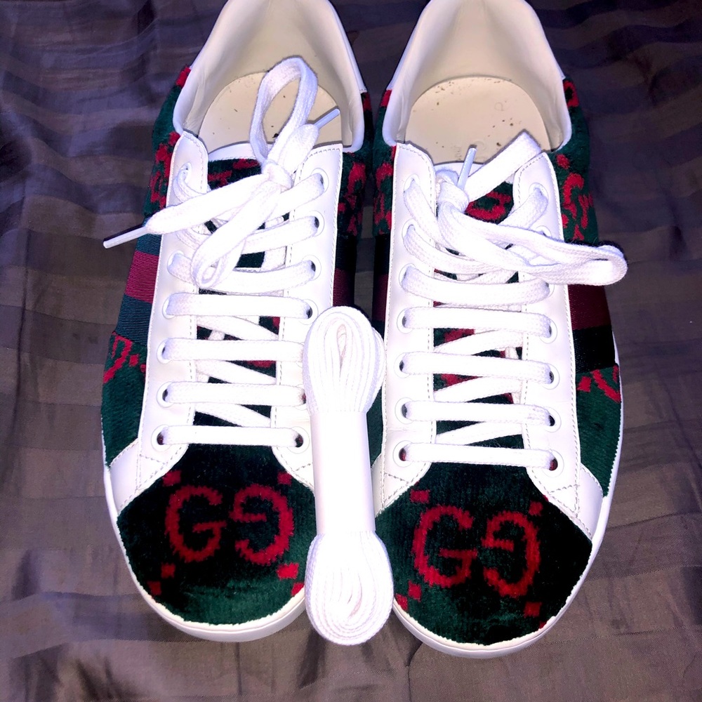 Gucci Velvet GG Sponge “ACE” Sneakers